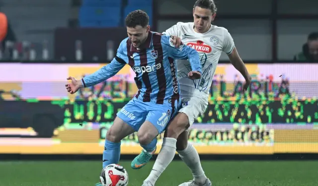 Trabzonspor Rizespor Maçı İlk Yarı 0-0 Bitti