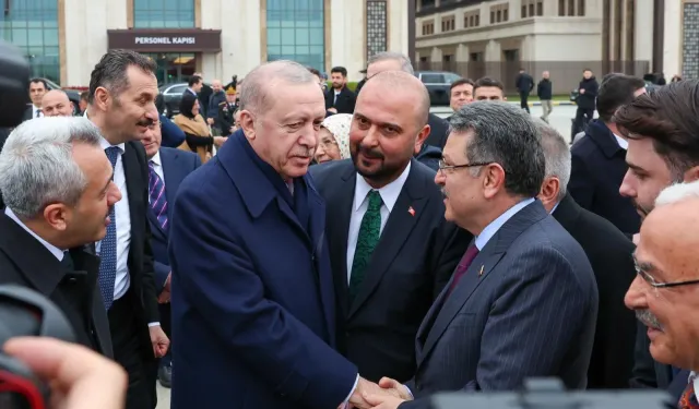 Trabzon Heyeti Cumhurbaşkanı Erdoğan’ı Uğurladı