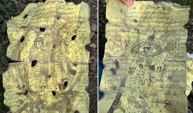 Araçta Bulunan Gizemli Kağıtlar Merak Uyandırdı
