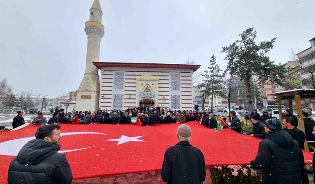 Bayburt’ta Filistin İçin Destek Açıklaması