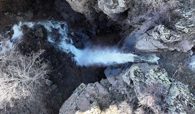 Kayseride Kuruyan Şelale Yeniden Akmaya Başladı