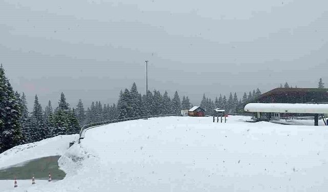 Ilgaz Dağı’nda Nisan Sürprizi: Kar Yağışı Etkili Oldu