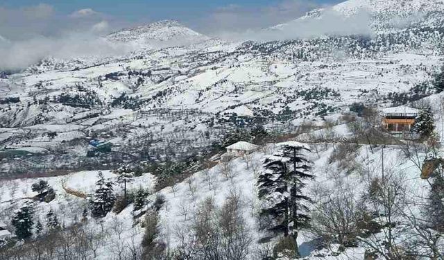 Kahramanmaraş’ta Kar Manzarası Büyüledi