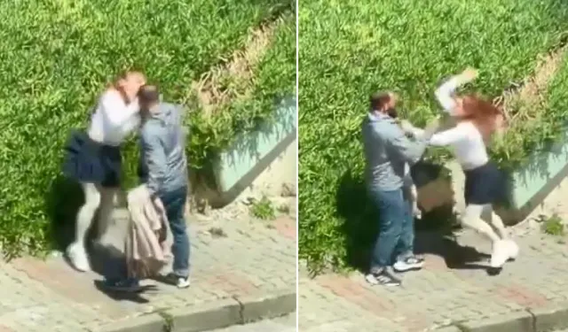 Maltepe’de Kadına Saldırı Kamerada