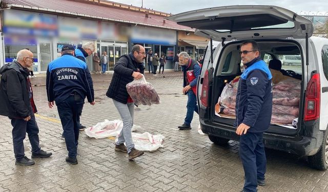 Ordu'da 200 Kilo Kaçak Et Ele Geçirildi