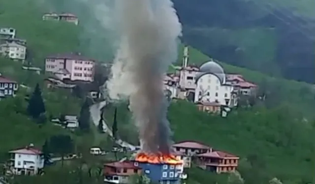 Ordu Ulubey’de Ev Yangını Büyük Hasar Bıraktı