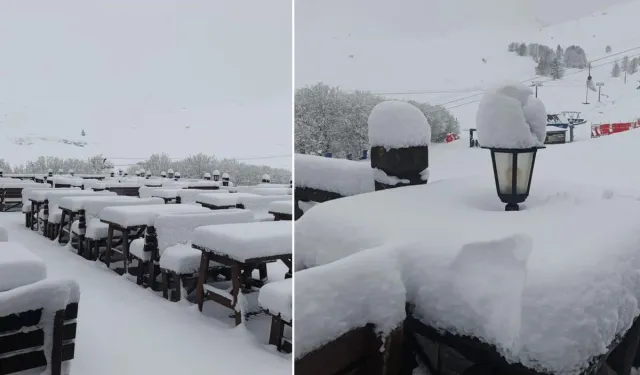 Uludağ’da Nisan Sonu Kar Sürprizi