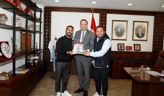 Alanzinho Akçaabat’ta Başkan Ekim’in Konuğu Oldu