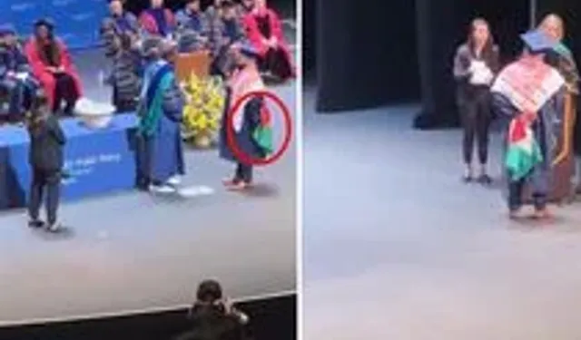 Filistin Bayrağıyla Sahneye Çıkan Öğrenciye Diploma Engeli