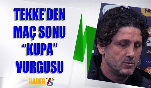 Fatih Tekke: Gerçekçi ve Doğru Şeyler Yapacağız