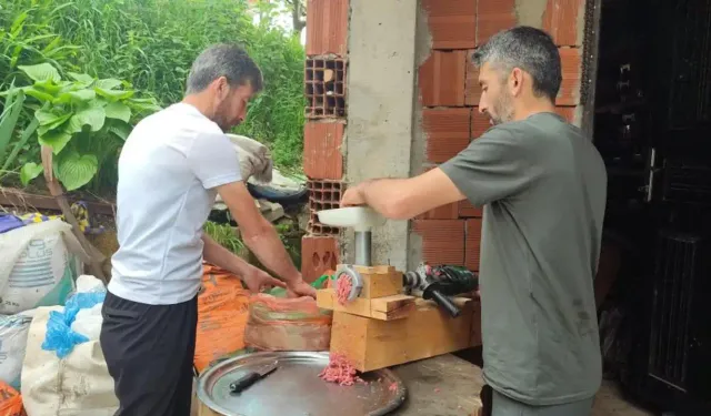 Rize'de Matkaptan Kıyma Makinesi Yaptı