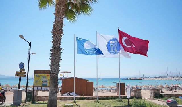 Didim'de 14 Plaj Mavi Bayrak Almaya Hak Kazandı