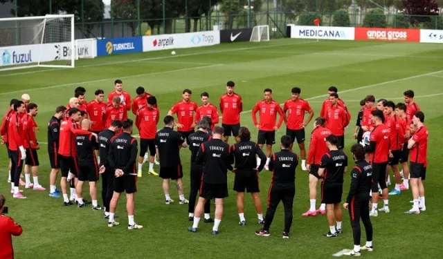 A MİLLİ TAKIM, KUZEY MAKEDONYA MAÇI HAZIRLIKLARINI TAMAMLADI