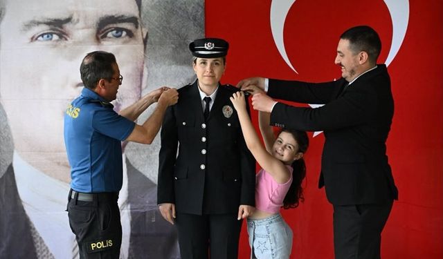 Edirne'de 23 Polis İçin Rütbe Terfi Töreni