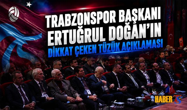 Ertuğrul Doğan'dan Akademi, Kartal Projesi Ve Tüzük Mesajı