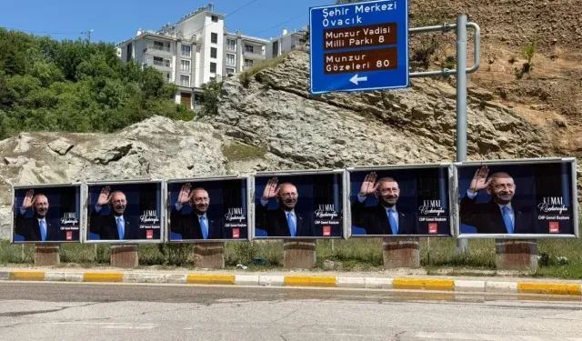 Kılıçdaroğlu Afişleri Tunceli’de Gündem Oldu