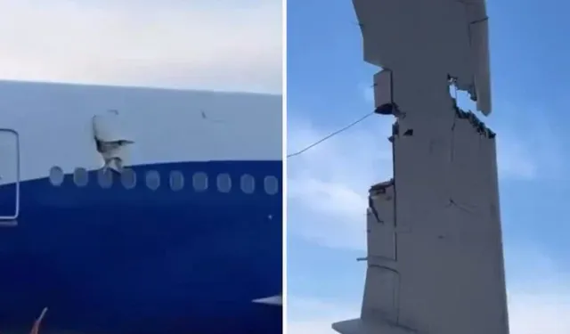 THY Uçağı Antalya'da Direğe Çarptı