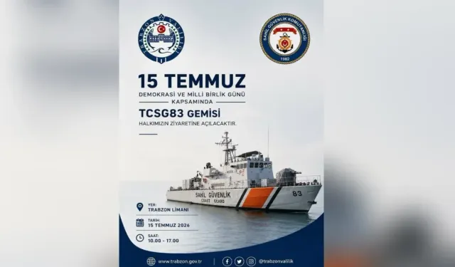 TCSG-83 Gemisi Trabzon’da Ziyarete Açıldı