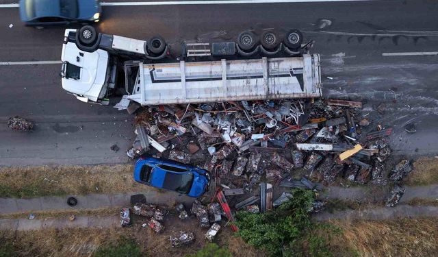 Kırıkkale’de Tır Kazası: Çift Son Anda Kurtuldu