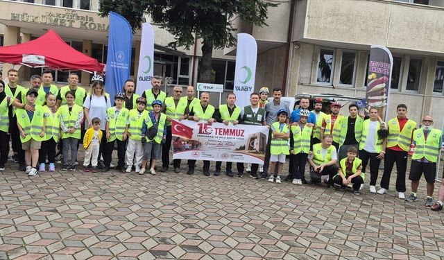 Vakfıkebir'de 15 Temmuz İçin Pedal Çevirdiler