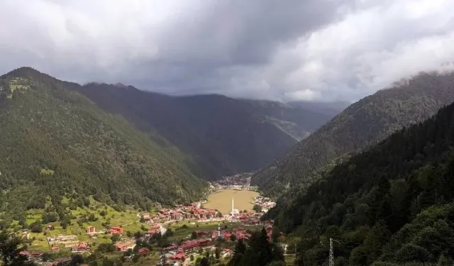 Uzungöl Yağışların Ardından Kahverengiye Büründü