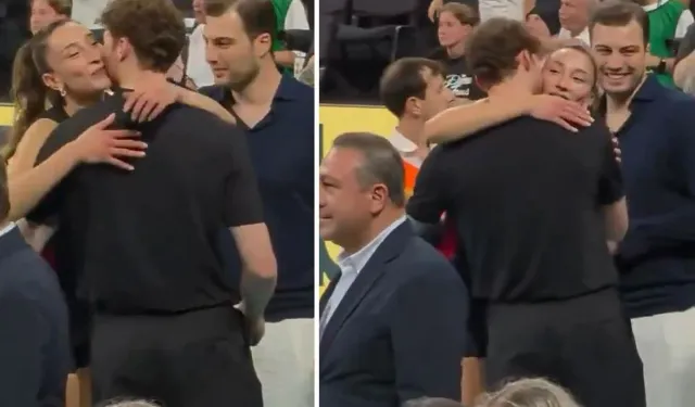 Hande Baladın Maç Sonrası Tribünde Buluştu