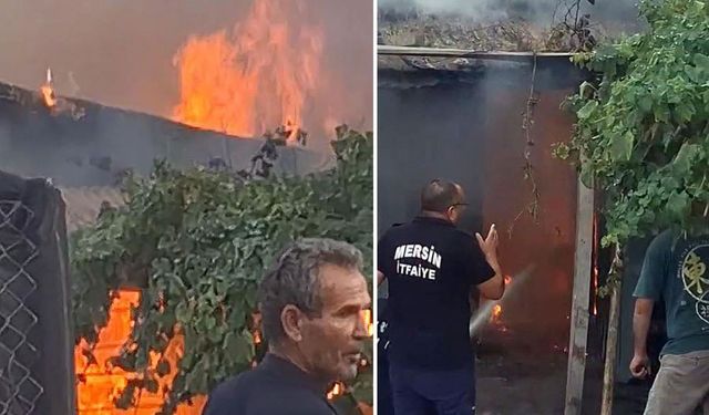 Mersin’de Tartıştığı Ailesinin Evini Ateşe Verdi