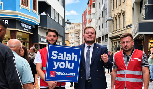 Saadet Partisi'nden Trabzon'da Salah Göndermesi