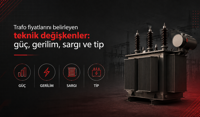 Trafo fiyatlarını belirleyen teknik değişkenler: güç, gerilim, sargı ve tip