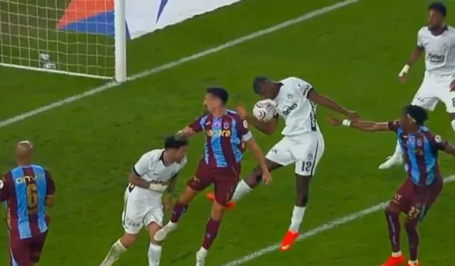 Trabzonspor'dan Beşiktaş Derbisinde Penaltı İtirazı
