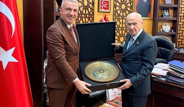 Oktay Saral Ve Sarıalioğlu’ndan Bahçeli’ye Ziyaret