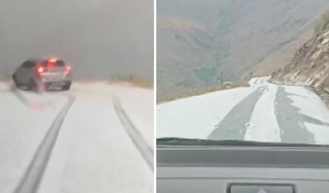 Malatya’da Dolu Yağışı Ulaşımı Zorlaştırdı