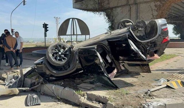 Samsun’da Yeni Alınan Otomobil Takla Attı