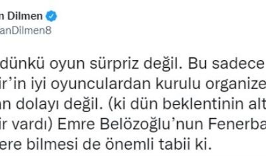 Rıdvan Dilmen'in Paylaşımları Fenerbahçe Taraftarını Çıldırttı