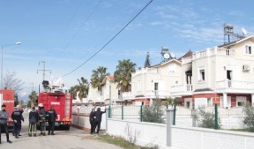 ANTALYA - Villada çıkan yangında bir kişi öldü