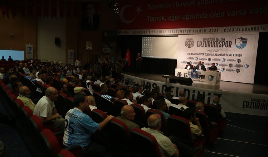 ERZURUM - Büyükşehir Belediye Erzurumspor'da başkanlığa yeniden Ahmet Dal seçildi