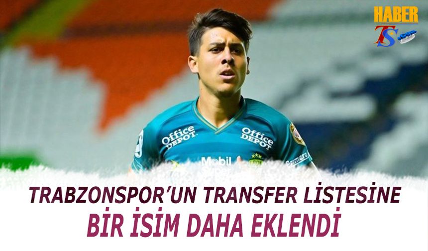 Trabzonspor'un Transfer Listesine Bir İsim Daha Eklendi