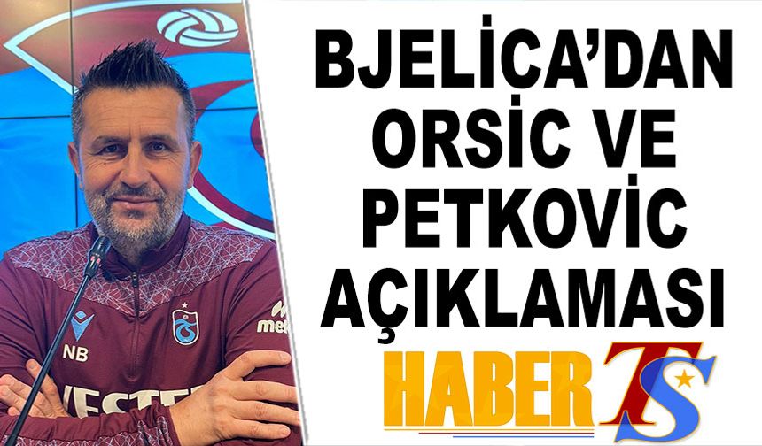 Bjelica'dan Orsic ve Petkovic Açıklaması