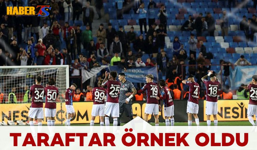 Trabzonspor Taraftarından Örnek Davranış