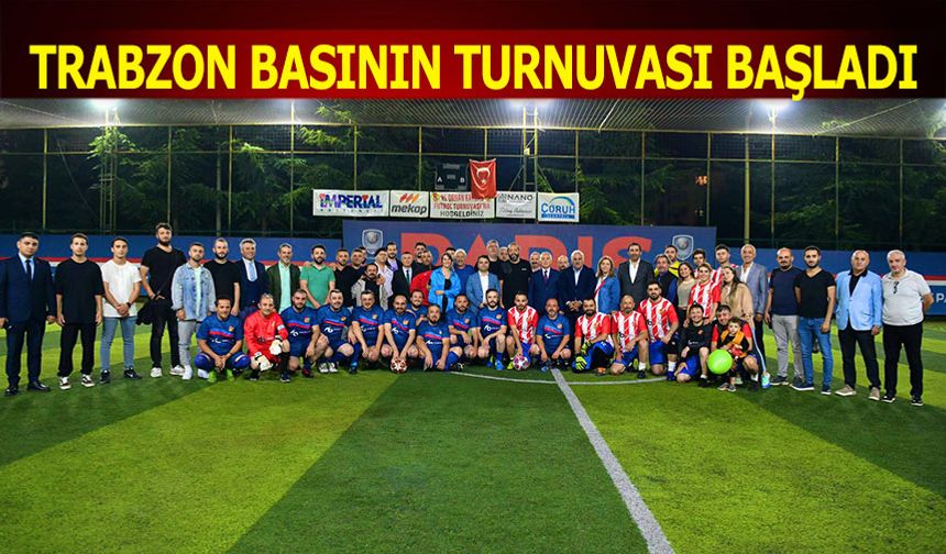 Trabzon Basını Turnuvada Buluştu