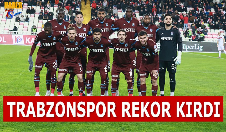 Trabzonspor Sivasspor Karşısında Rekor Kırdı