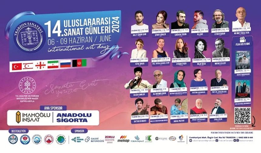 Trabzon'da 14. Uluslararası Sanat Günleri Festivali Başlıyor