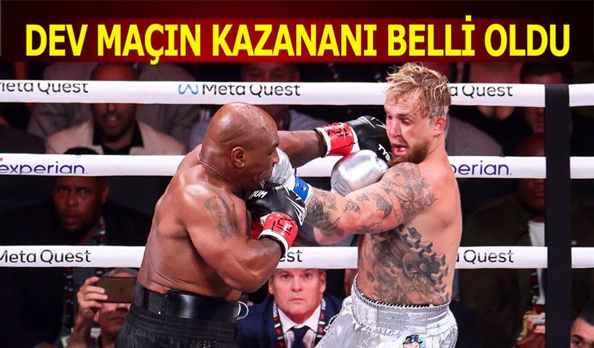 Jake Paul - Mike Tyson Maçının Kazananı Belli Oldu