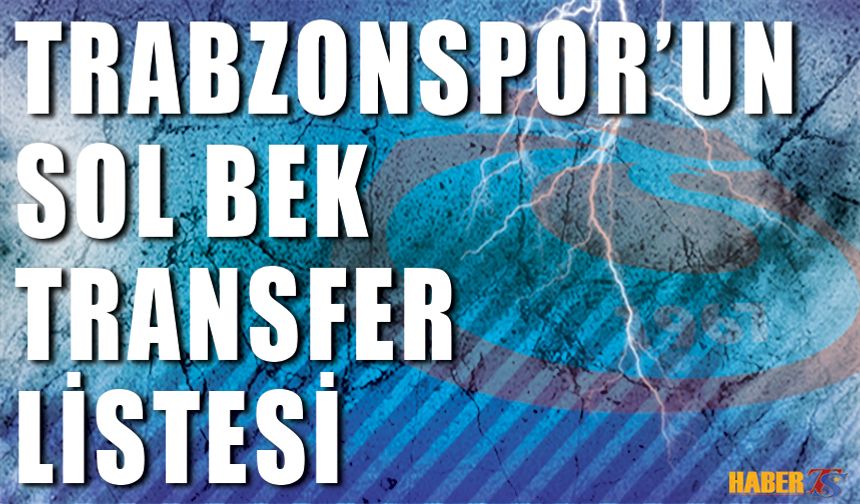 Trabzonspor'da Sol Bek Arayışları: Transfer Listesi Şekilleniyor