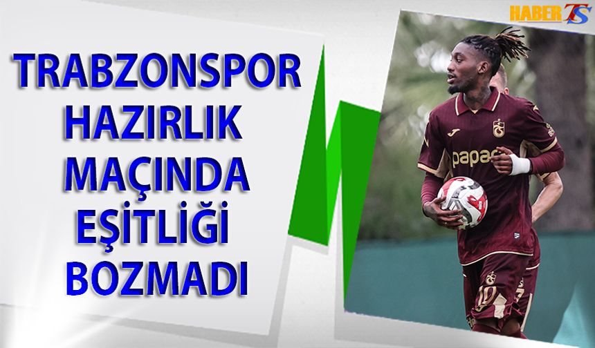 Trabzonspor Dinamo Tiflis ile 1-1 Berabere Kaldı