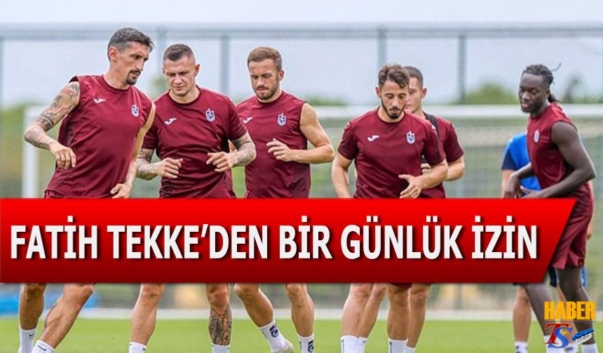 Trabzonspor’da Tempolu Antrenman Maçı, Ardından 1 Günlük İzin
