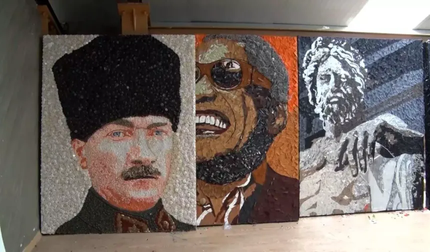 Serkan Şerefhanoğlu Atıklarla Sürdürülebilir Sanat Üretiyor