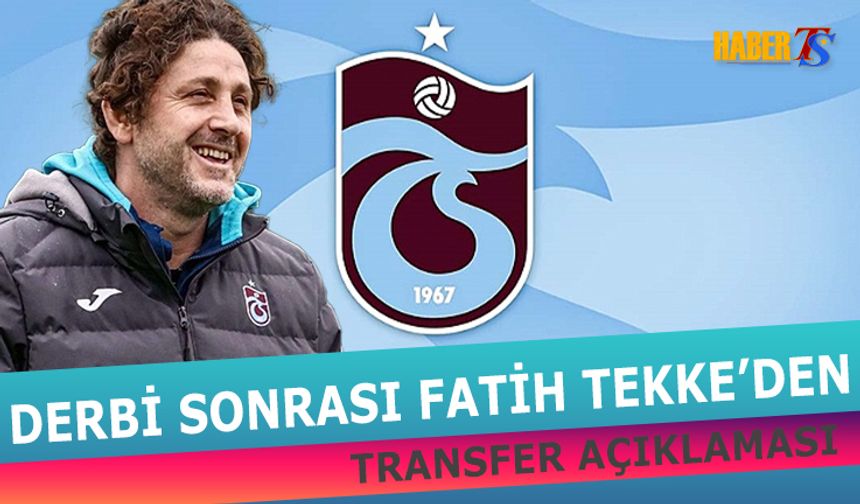 Fatih Tekke’den Transfer Mesajı: Yerli Alternatifler Masada