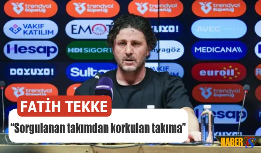 Fatih Tekke'nin Göztepe Galibiyeti Sonrası Basın Toplantısı