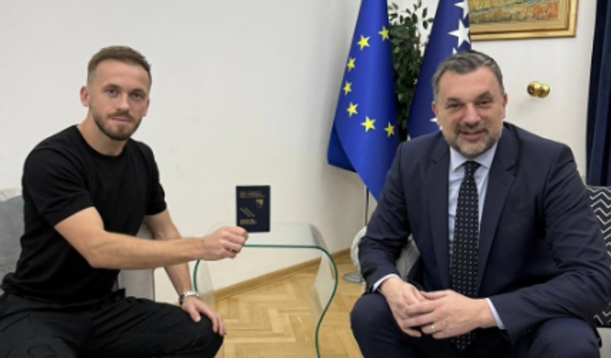 Edin Vişça’ya Bosna Hersek’ten Diplomatik Pasaport